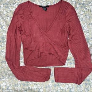 Long sleeve crop top